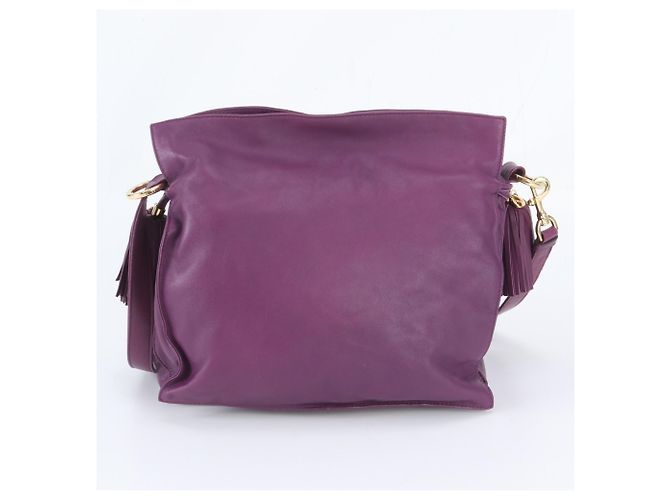 Borsa a tracolla in pelle Loewe Anagram Flamenco 30 Tassel - vista 3