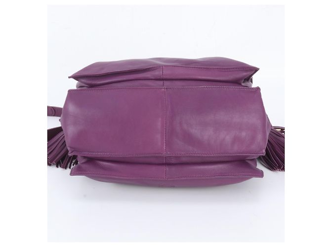 Borsa a tracolla in pelle Loewe Anagram Flamenco 30 Tassel - vista 6