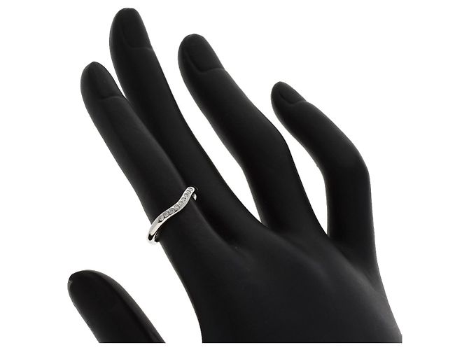Anel Tiffany & Co. Curved Band Diamond - vista 7
