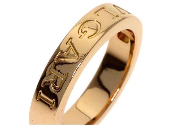 Bulgari Bague Double Logo en diamant en or rose 18K de Bvlgari - vue 7