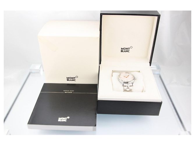 Montblanc Meisterstuck Star Date Automatico Quadrante Argento Acciaio 38.5mm 105961 Bianco - vista 13
