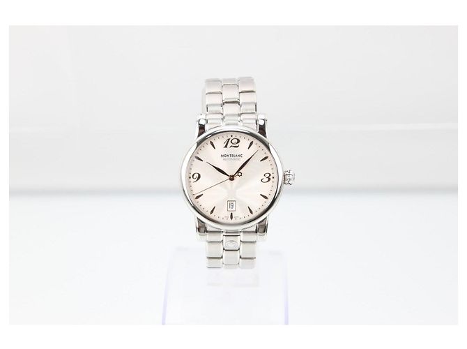 Montblanc Meisterstuck Star Date Automatico Quadrante Argento Acciaio 38.5mm 105961 Bianco - vista 14