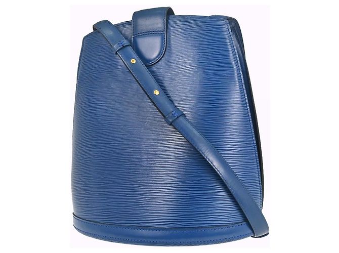 Louis Vuitton Cluny Epi MM Blu - vista 2