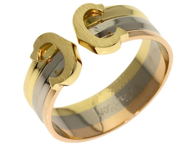 Anello Cartier 2C Band in oro 18K - vista 2