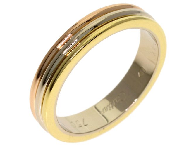 Cartier Three-Color 18K Gold Band Ring - view 2