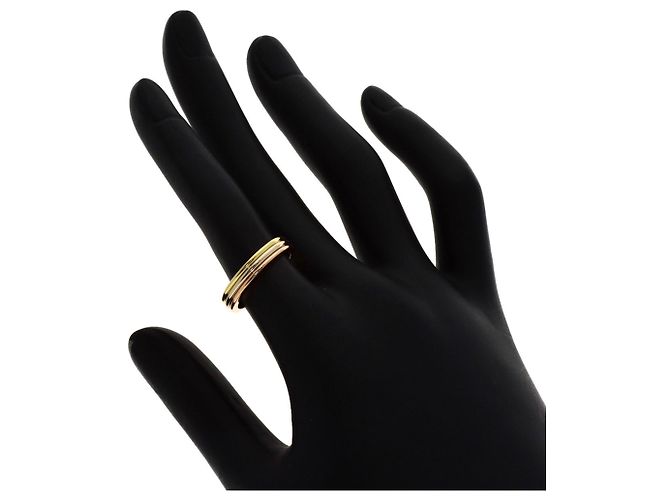 Cartier Three-Color 18K Gold Band Ring - view 6