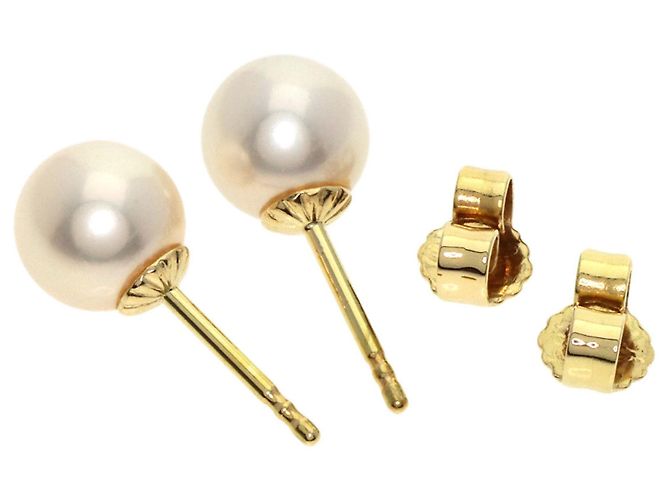 Orecchini con perle Cartier in oro giallo 18K - vista 2