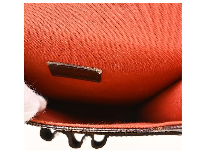 Louis Vuitton Portobello Messenger Damier Ebene Marrone - vista 3