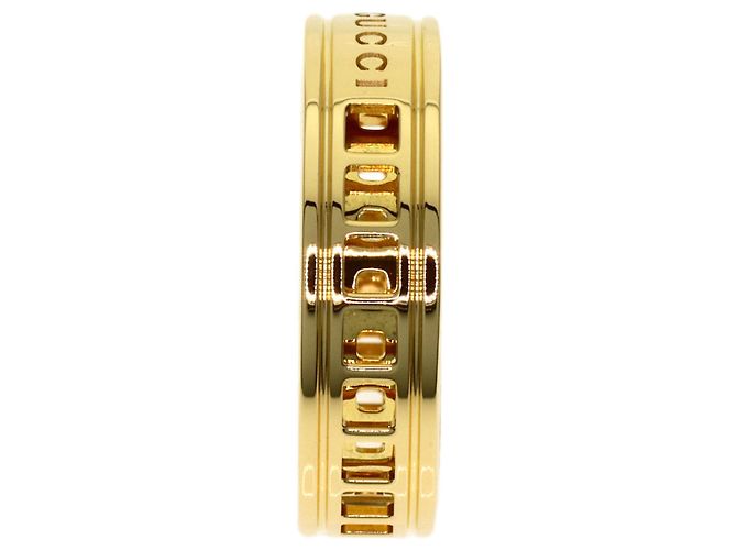 Anello Gucci Scroll #12 in oro giallo 18K - vista 3
