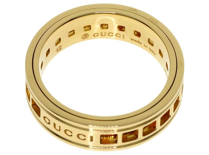 Anello Gucci Scroll #12 in oro giallo 18K - vista 4