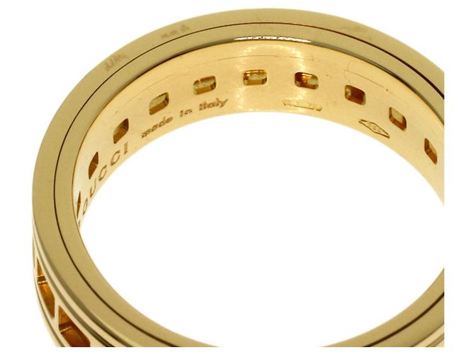 Anello Gucci Scroll #12 in oro giallo 18K - vista 5