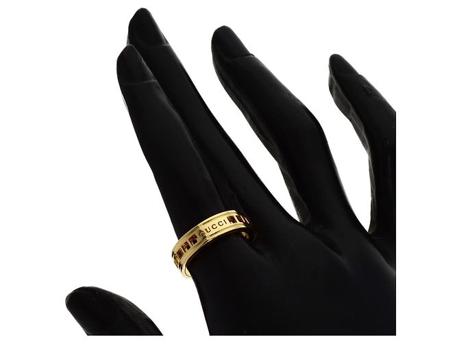 Anello Gucci Scroll #12 in oro giallo 18K - vista 6