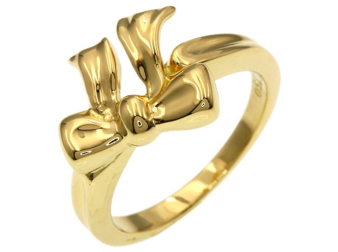 Anello a fascia Ribbon in oro giallo 18K di Tiffany & Co. - vista 2