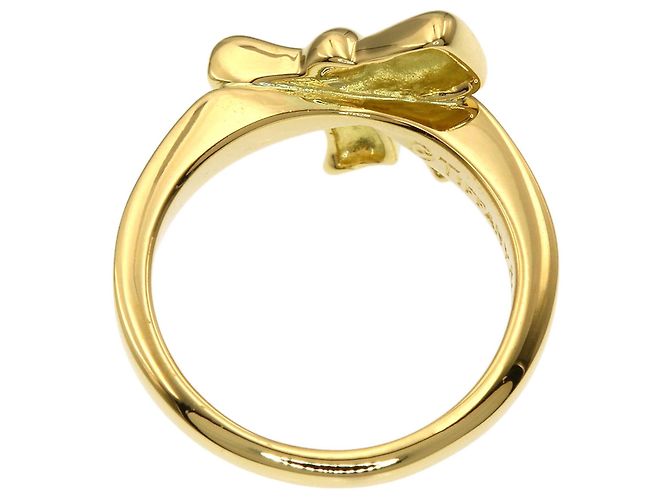 Anello a fascia Ribbon in oro giallo 18K di Tiffany & Co. - vista 4