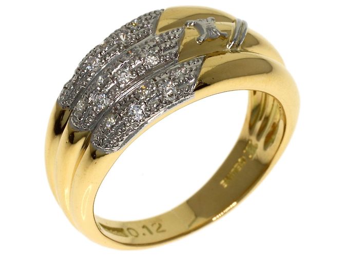 Céline Celine Diamond Ring aus Platin und 18K Gelbgold - Ansicht 2