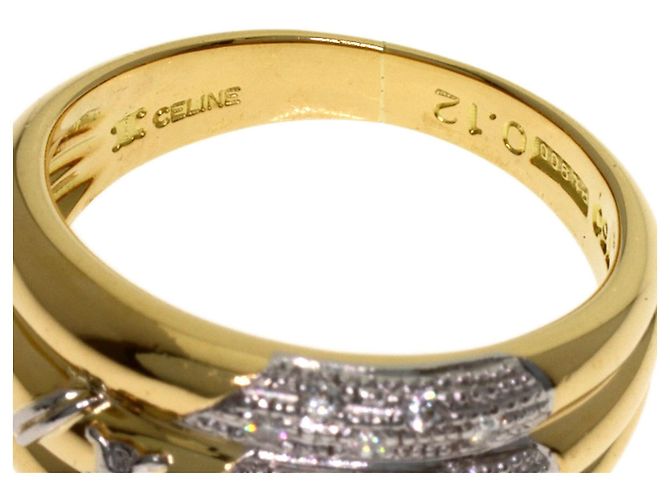 Céline Celine Diamond Ring aus Platin und 18K Gelbgold - Ansicht 5