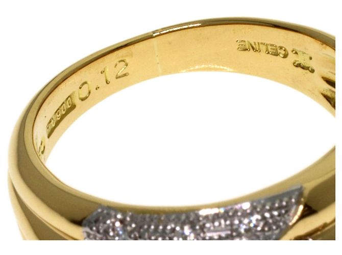 Céline Celine Diamond Ring aus Platin und 18K Gelbgold - Ansicht 8