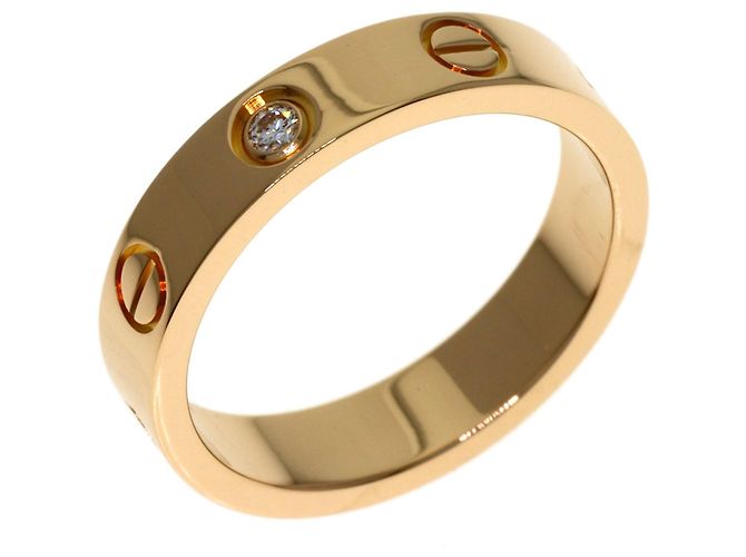 Anello Mini Love di Cartier in oro rosa 18K - vista 2