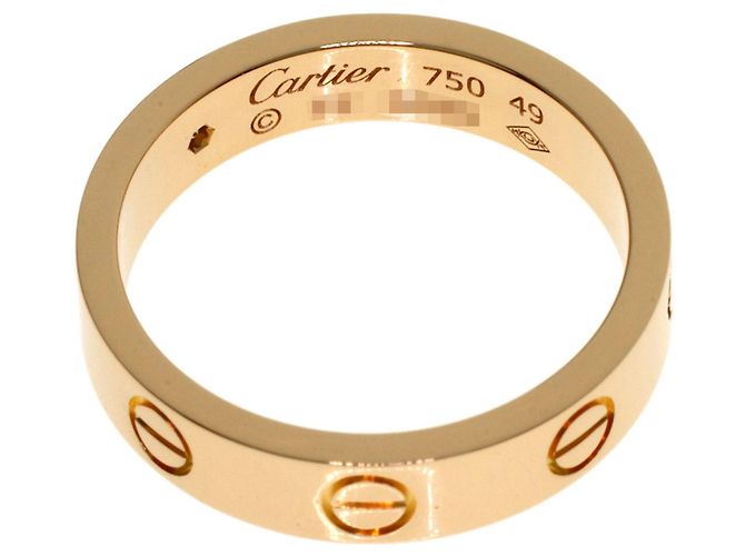 Anello Mini Love di Cartier in oro rosa 18K - vista 4