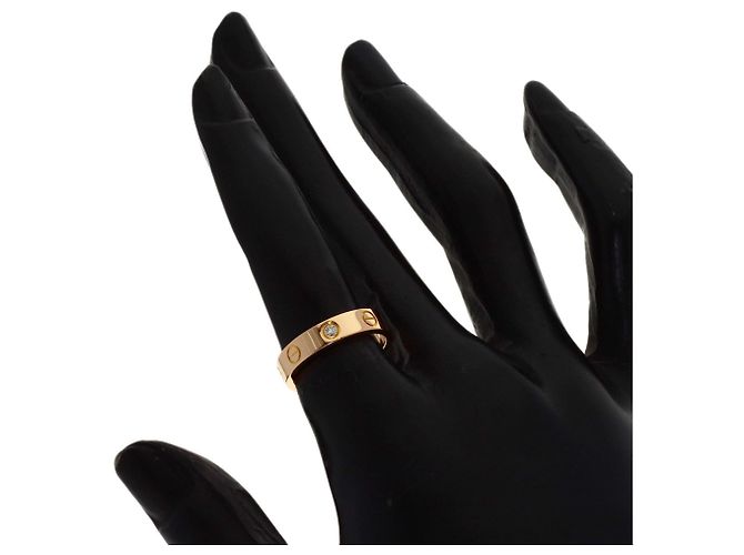 Anello Mini Love di Cartier in oro rosa 18K - vista 5