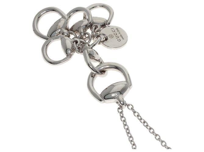 Collana Horsebit Gucci in oro bianco 18K - vista 2