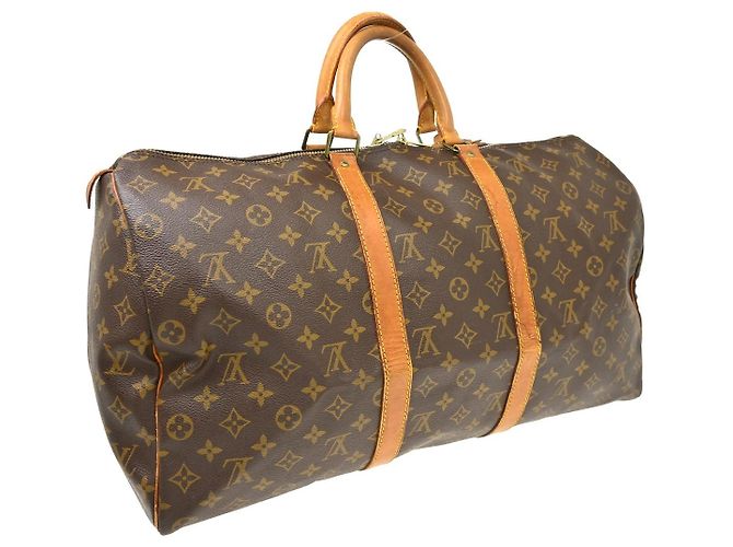 Louis Vuitton Keepall Canvas 50 Marrone - vista 2