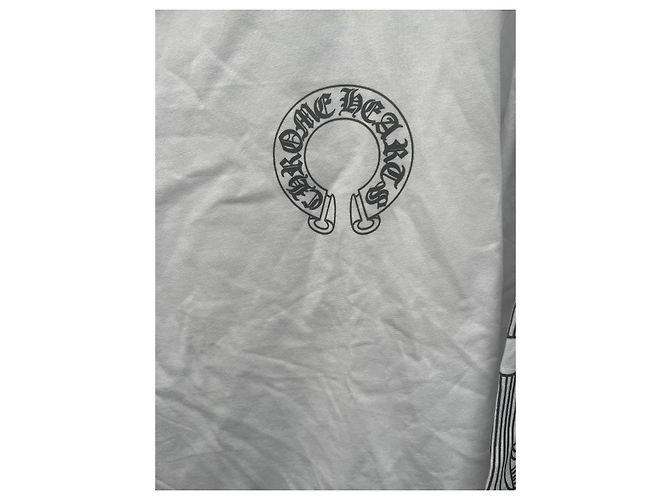 Chrome Hearts T-Shirt Maniche Lunghe Logo Bianca Bianco - vista 2