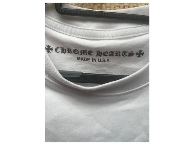 Chrome Hearts T-Shirt Maniche Lunghe Logo Bianca Bianco - vista 4