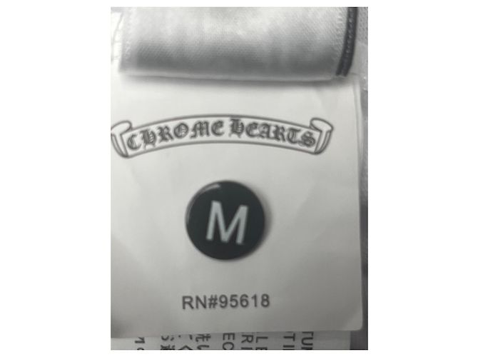 Chrome Hearts T-Shirt Maniche Lunghe Logo Bianca Bianco - vista 7