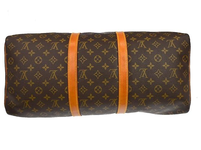 Louis Vuitton Keepall Canvas 50 Marrone - vista 7