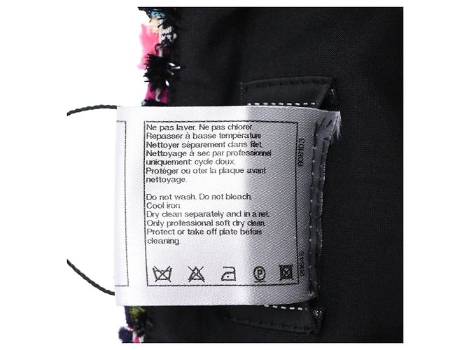 Timeless Falda de tweed Chanel plisada en poliamida rosa Castaño - vista 7