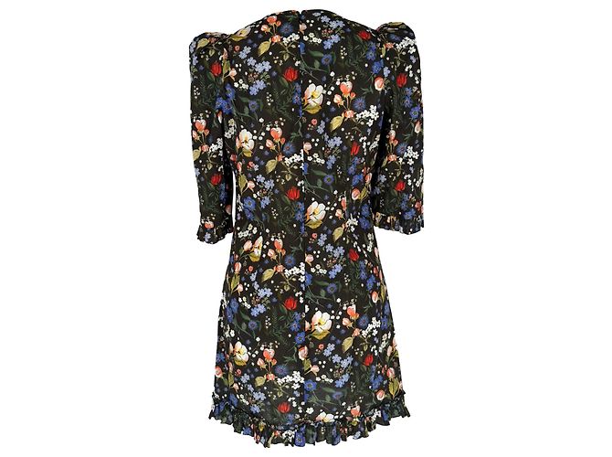 Mini abito Devon Floral-Print di The Vampire's Wife in cotone multicolore - vista 3