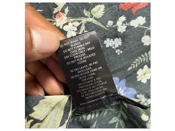 Mini abito Devon Floral-Print di The Vampire's Wife in cotone multicolore - vista 7