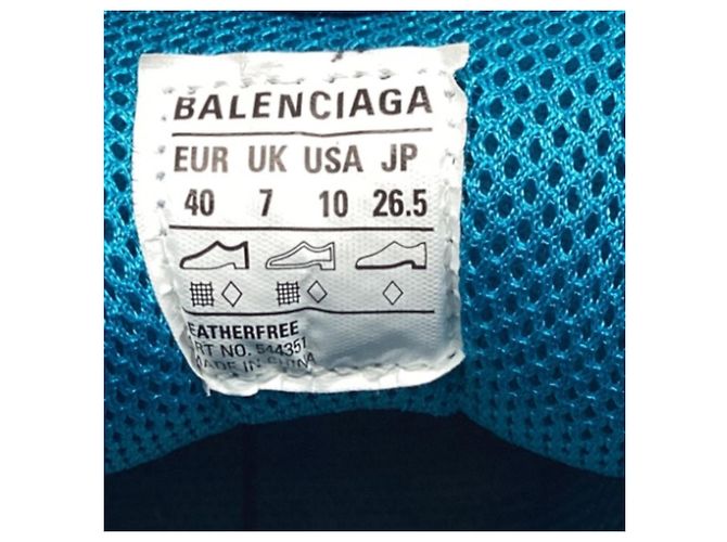 Everyday Baskets Balenciaga Clear Sole Triple S en polyester bleu - vue 10