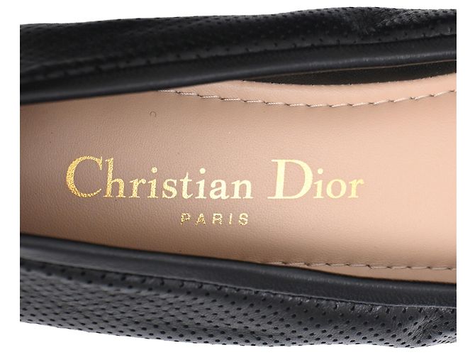 Ballerine con lacci D-Journey in pelle nera Dior Nero - vista 10