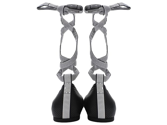 Ballerine con lacci D-Journey in pelle nera Dior Nero - vista 3
