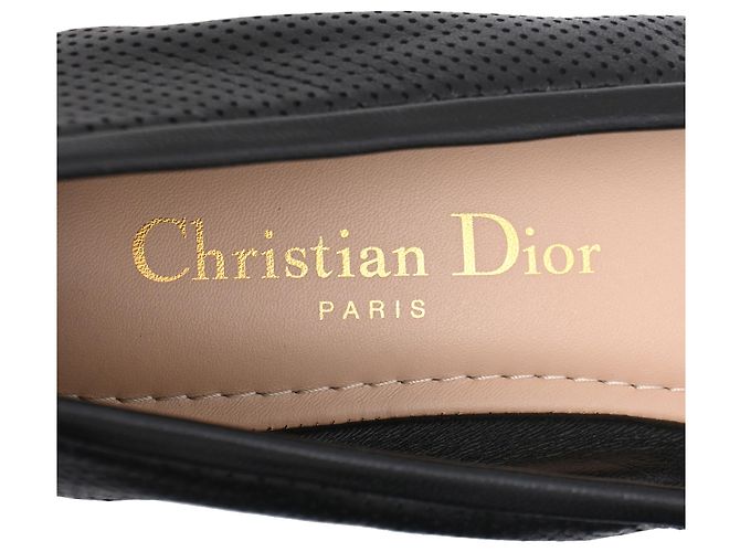 Ballerine con lacci D-Journey in pelle nera Dior Nero - vista 9