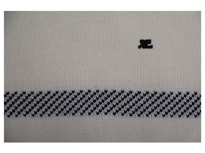 Courreges Courrèges Rollkragenstrickkleid aus mehrfarbiger Wolle Python drucken - Ansicht 6