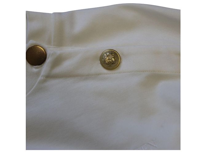 Camiseta Alexander McQueen con botones decorados en algodón blanco - vista 9