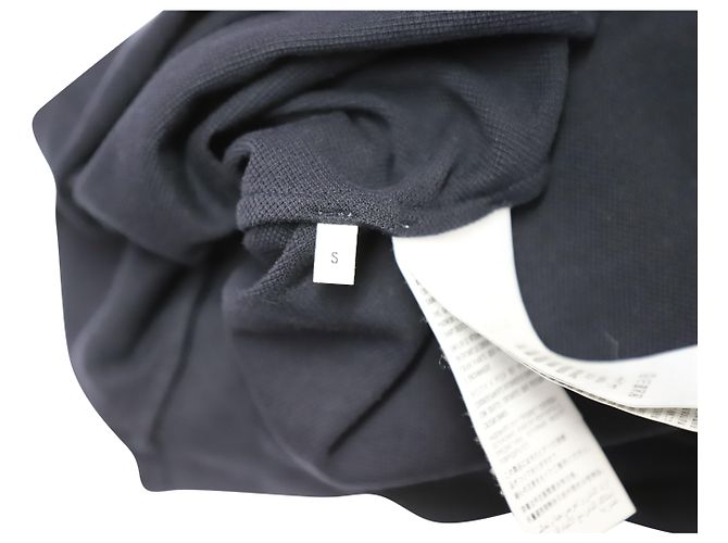 Polo Gucci Web Crest Logo in cotone nero Blu - vista 4