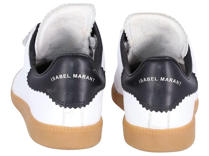 Baskets Beth d'Isabel Marant en cuir blanc - vue 4