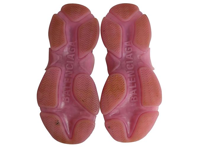 Balenciaga Triple S Sneaker aus rosa Polyester Pink - Ansicht 6