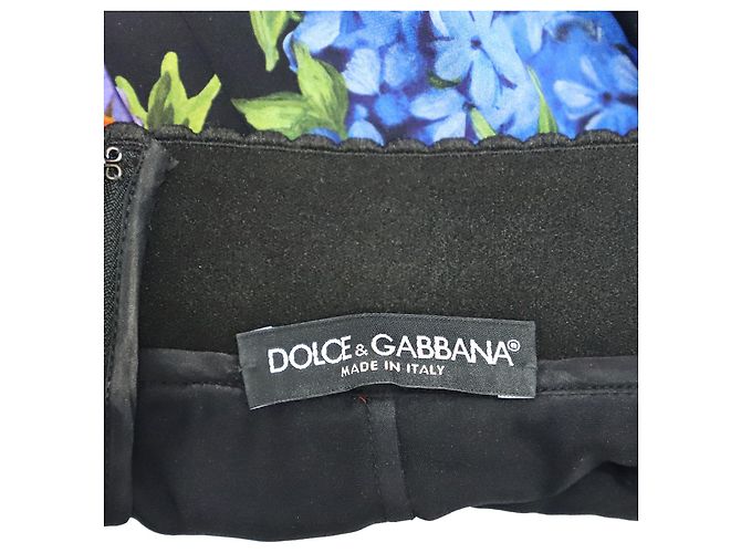 Falda midi Dolce & Gabbana en seda con estampado floral - vista 6
