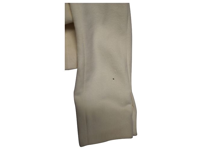 Abrigo Versace con cuello de piel en algodón blanco - vista 5
