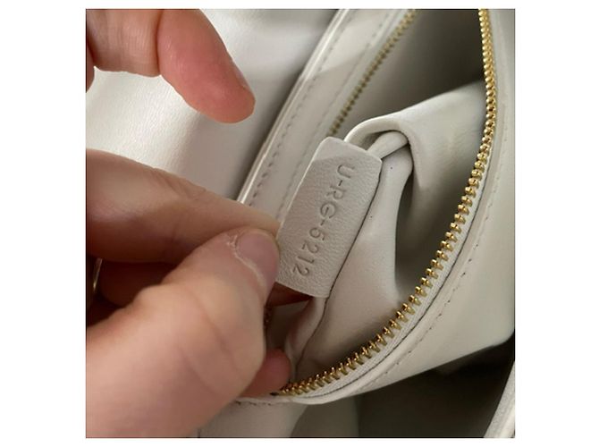 Céline Borsa Teen Triomphe Celine in pelle di vitello bianca Bianco - vista 9