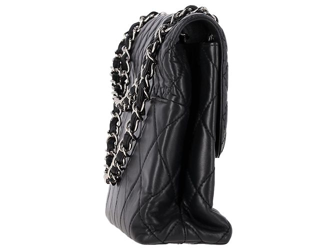 Borsa Chanel Maxi Quilted In The Business Flap in pelle di vitello nera Nero - vista 2