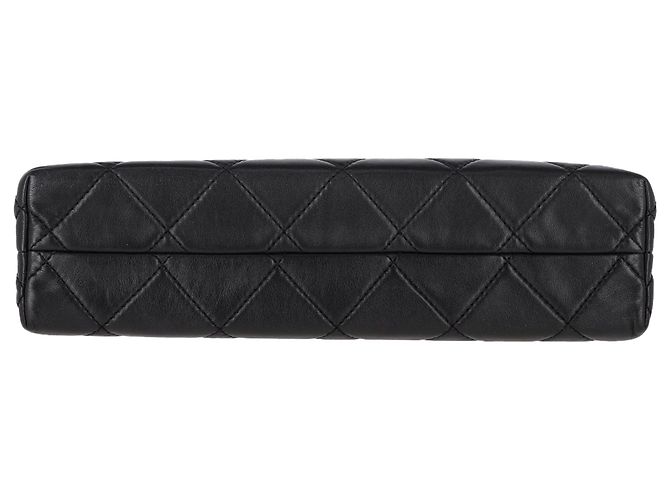 Borsa Chanel Maxi Quilted In The Business Flap in pelle di vitello nera Nero - vista 4