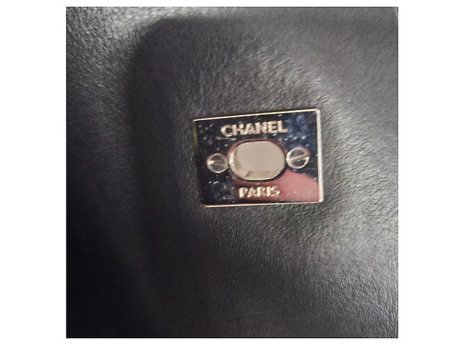 Borsa Chanel Maxi Quilted In The Business Flap in pelle di vitello nera Nero - vista 6
