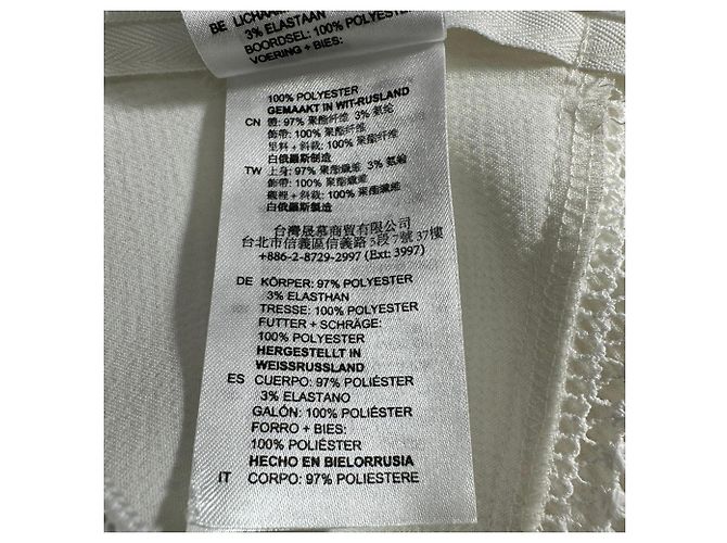Sandro Ärmelloses Carrie Mini Kleid aus Ecru Polyester Weiß Roh - Ansicht 10