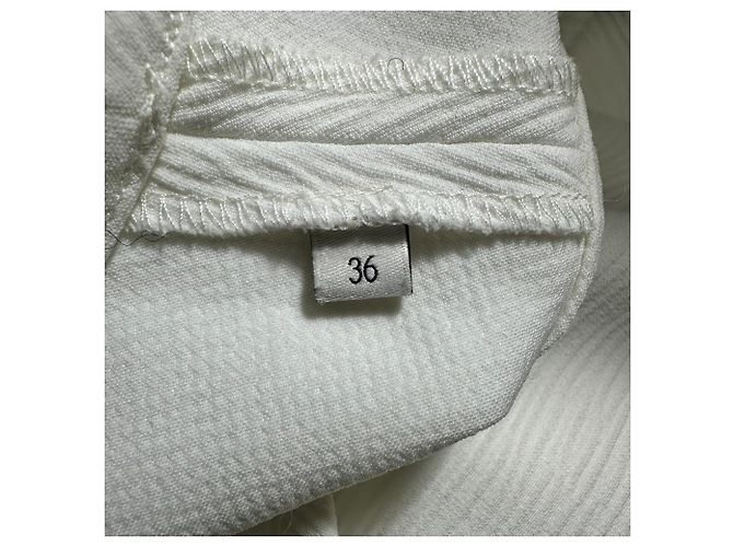 Sandro Ärmelloses Carrie Mini Kleid aus Ecru Polyester Weiß Roh - Ansicht 4